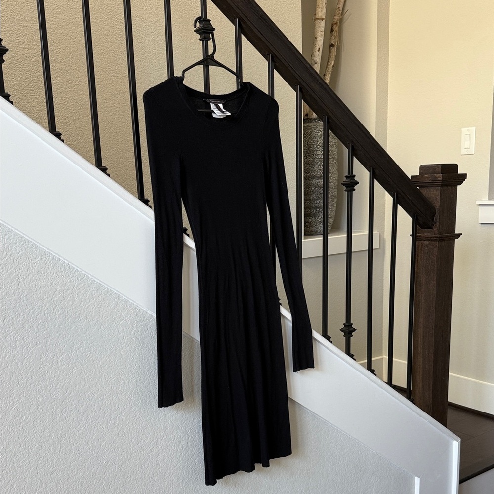 BCBG MaxAzria Black Long Sleeve Dress
